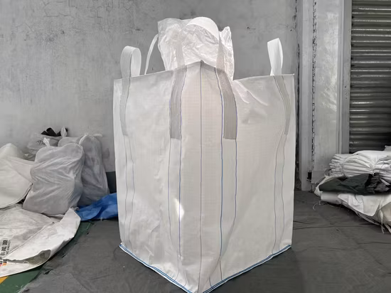 Yellow White 180kly 120kly PP Woven Ventilated FIBC Bulk Mesh Sack Bags for 40L, 60L, 80L, 1000L, 1500L Firewood Packaging
